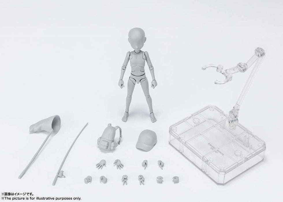 BANDAI S.H. Figuarts Body-Kun -Sugimori Ken- Edition Dx Set Figure Gray Color Ver.- Japan Figure Store - #1 Bring To You The Best Japanese Goods