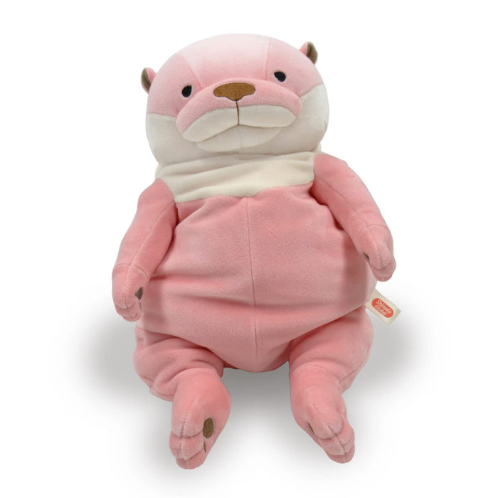 Shinada Global Mochi Otter Peach L 22x22x30cm MOKW-0350PC- Japan Figure Store - #1 Bring To You The Best Japanese Goods