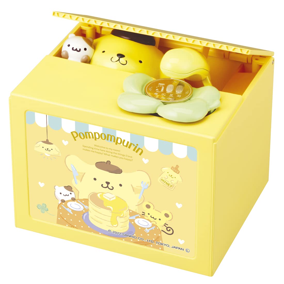 Shine Pompompurin Bank Plastic One Size | Japan- Japan Figure Store - #1 Bring To You The Best Japanese Goods