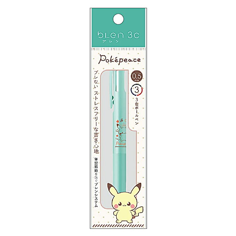 Showa Note Japan 3C 833093 Pokemon Poke Piece Ballpoint Pen - 3 Colors- Japan Figure Store - #1 Bring To You The Best Japanese Goods