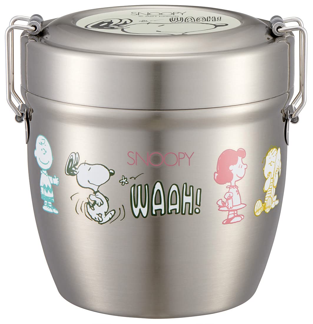 Skater Japan Insulated Bento Box Bowl Type Stainless Steel Snoopy 550Ml Stlbd6Ag-A- Japan Figure Store - #1 Bring To You The Best Japanese Goods