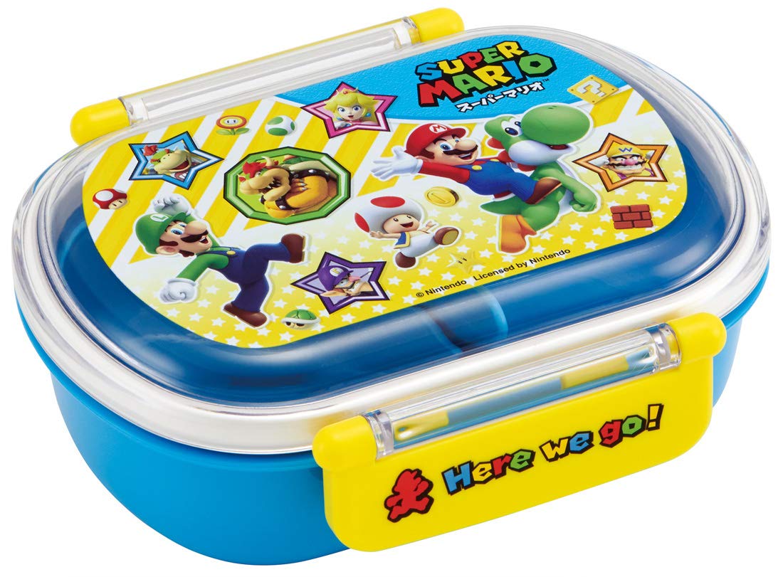 Skater Antibacterial Lunch Box For Children 360Ml Super Mario Boys Made In Japan Qaf2Baag-A- Japan Figure Store - #1 Bring To You The Best Japanese Goods