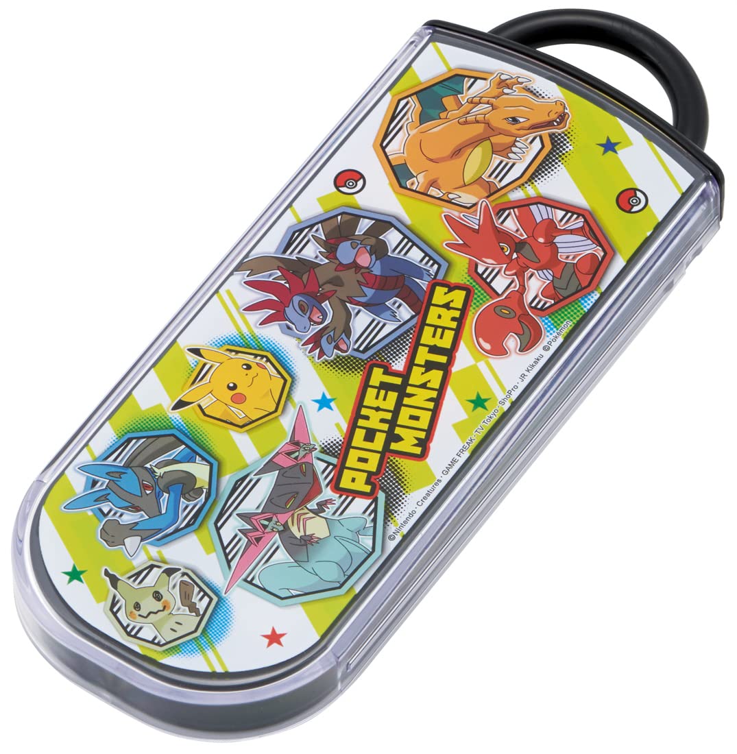 Skater Children&S Antibacterial Trio Set Chopsticks Spoon Fork Pokemon 23 Made In Japan Tacc2Ag-A- Japan Figure Store - #1 Bring To You The Best Japanese Goods