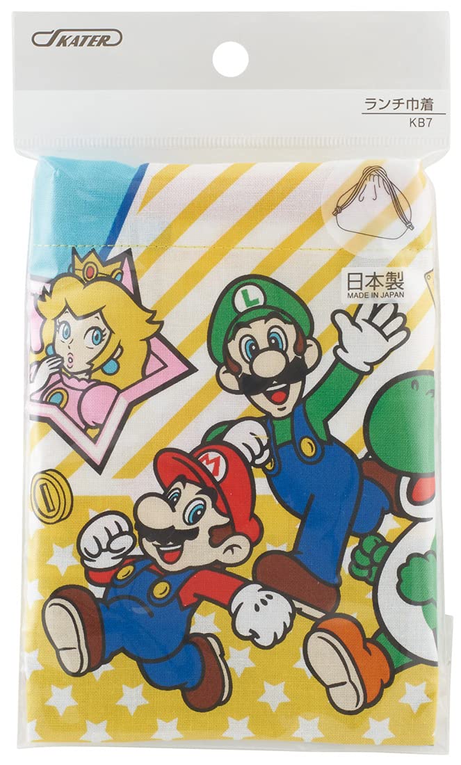 SKATER Super Mario Lunch Drawstring Bag- Japan Figure Store - #1 Bring To You The Best Japanese Goods