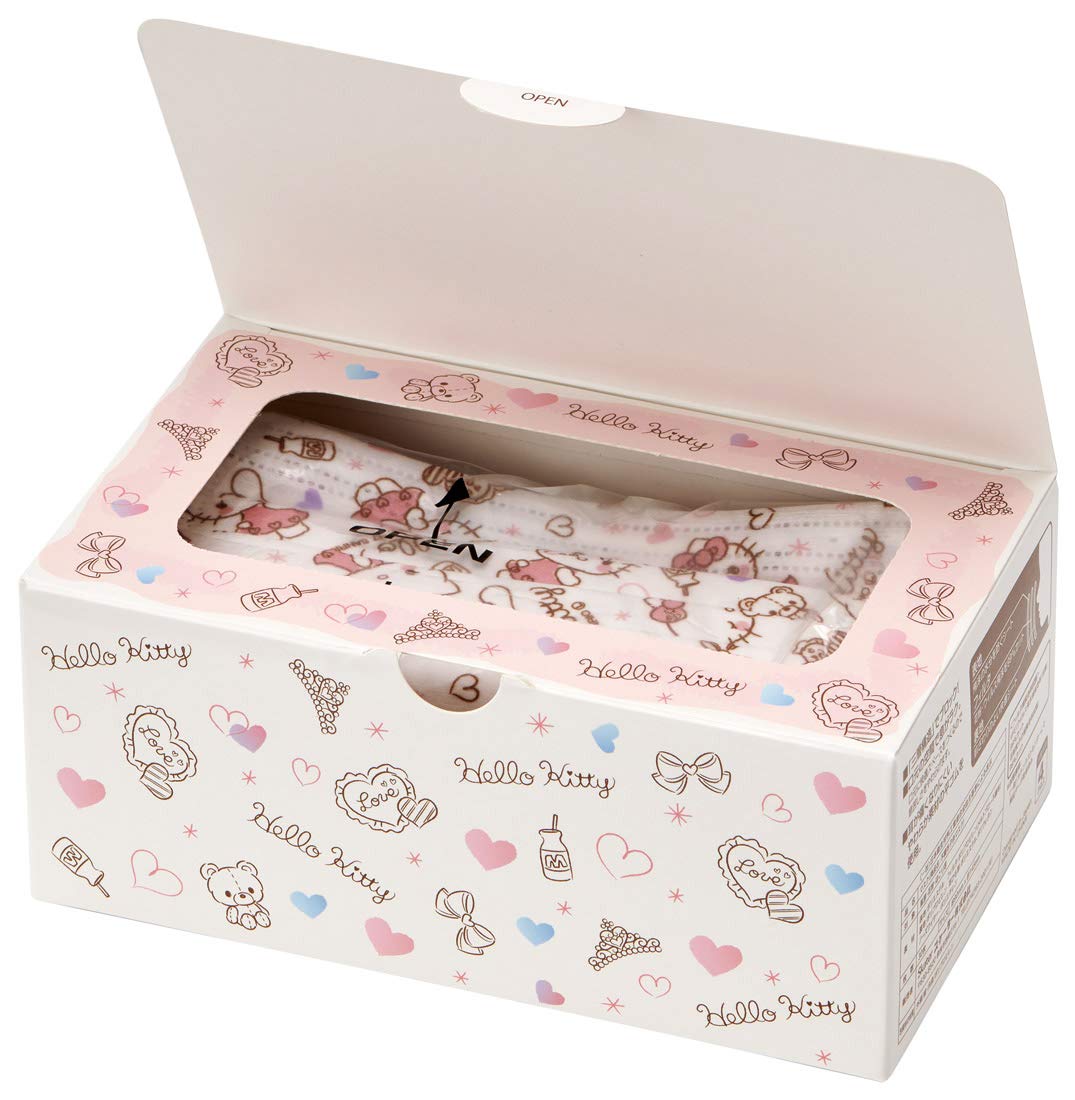 Hello Kitty Mask For Kids 30 Pcs Box- Japan Figure Store - #1 Bring To You The Best Japanese Goods