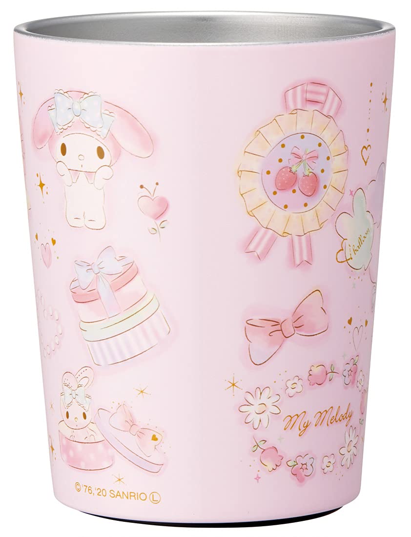 Skater My Melody Happiness Girl Sanrio Thermal Insulated Coffee Tumbler 240Ml Japan- Japan Figure Store - #1 Bring To You The Best Japanese Goods