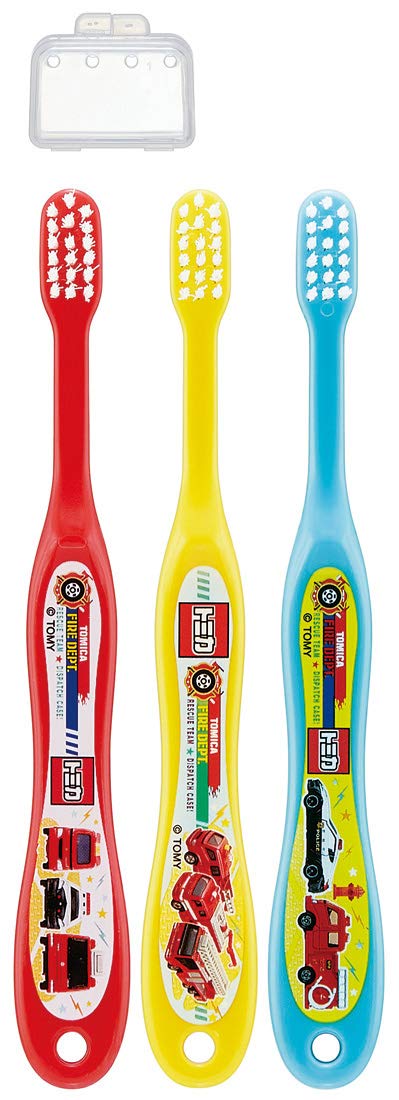 SKATER Soft Toothbrush Set 3 Pcs For Kindergarten Kids Tomica 19- Japan Figure Store - #1 Bring To You The Best Japanese Goods