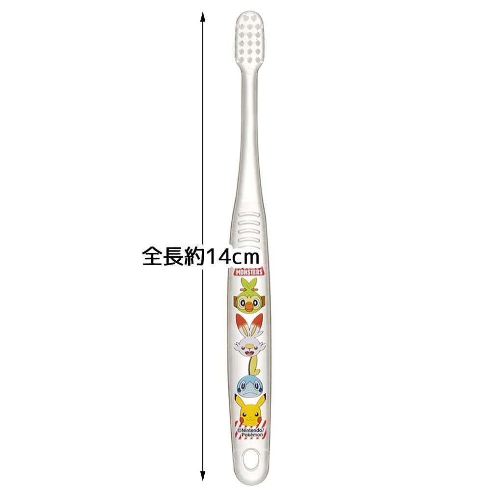 SKATER Clear Soft Toothbrush Set 3 Pcs For Kindergarten Kids Pokemon- Japan Figure Store - #1 Bring To You The Best Japanese Goods