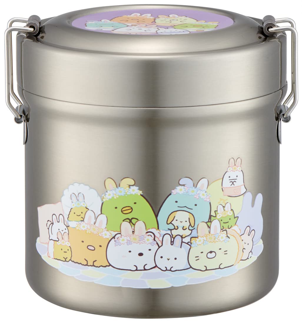 Skater Vacuum Stainless Steel Lunch Box Sumikko Gurashi Mysterious Rabbit Rice 600Ml Japan Antibacterial Bowl Stlb1Ag_590412- Japan Figure Store - #1 Bring To You The Best Japanese Goods