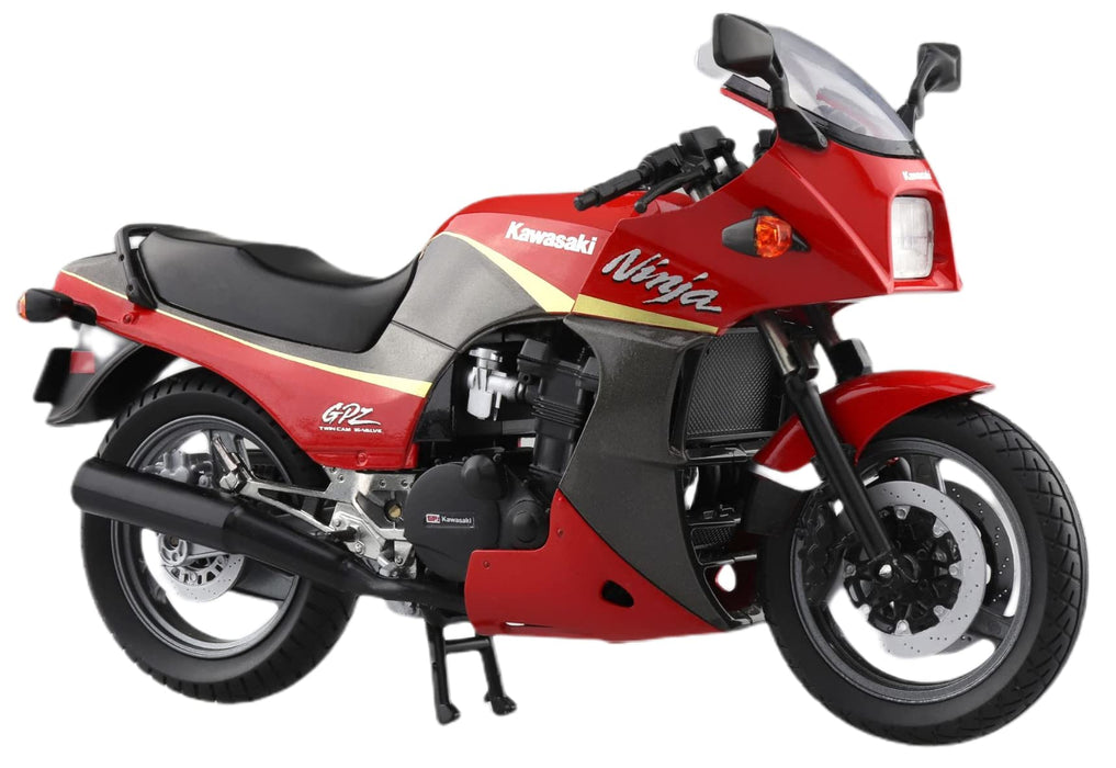 AOSHIMA Skynet 1/12 Kawasaki Gpz900R Red/Gray Finished Model- Japan Figure Store - #1 Bring To You The Best Japanese Goods