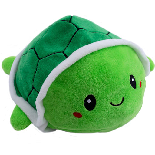 Slinx Plush Toy Angry Face Funny Turtle Green 15cm Japan Reversible Gift- Japan Figure Store - #1 Bring To You The Best Japanese Goods