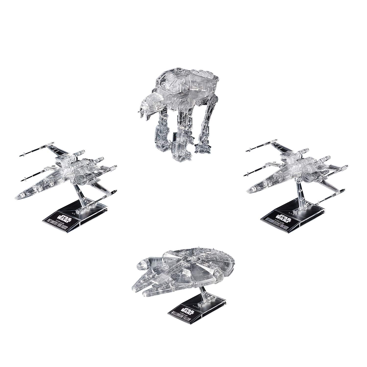 Bandai Spirits Star Wars Clear Vehicle Plastic Model Set - 1/144 1/350 1/540 - The Last Jedi - Japan- Japan Figure Store - #1 Bring To You The Best Japanese Goods