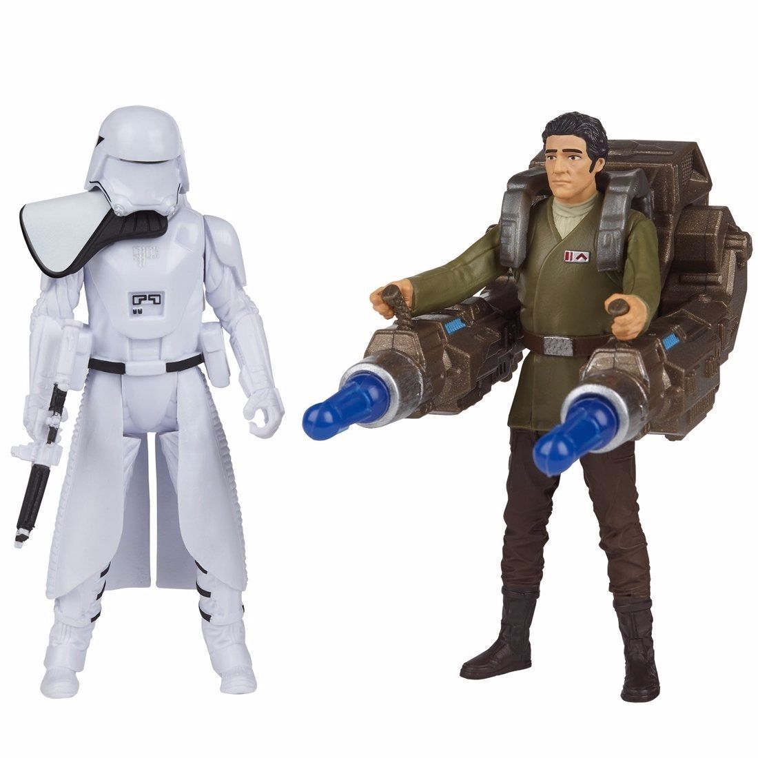 Star Wars Basic Figure 2 Pack First Order Snowtrooper & Poe Dameron Takara Tomy- Japan Figure Store - #1 Bring To You The Best Japanese Goods