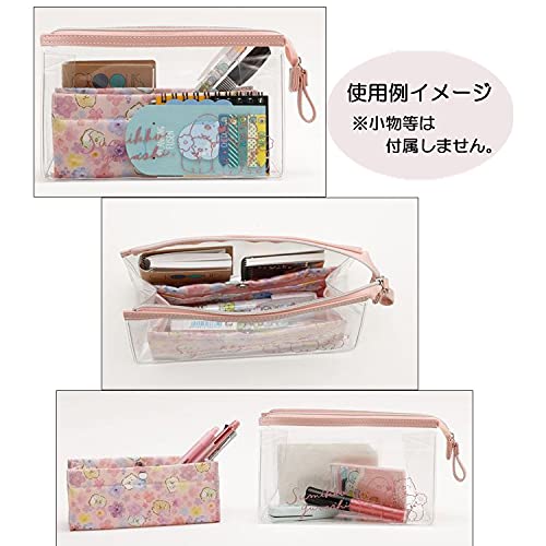 SAN-X Sumikko Gurashi Clear Pen Case Pink- Japan Figure Store - #1 Bring To You The Best Japanese Goods