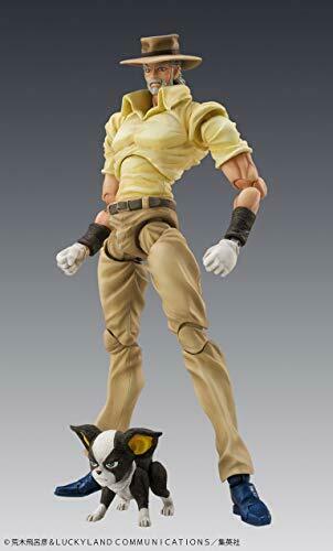 Super Action Statue Jojo's Bizarre Adventure Part 3 Joseph Joestar & Iggy - Japan Figure