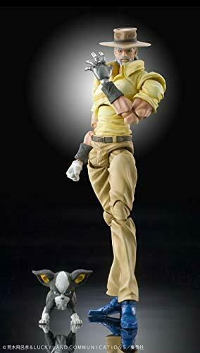 Super Action Statue Jojo's Bizarre Adventure Part 3 Joseph Joestar & Iggy- Japan Figure Store - #1 Bring To You The Best Japanese Goods