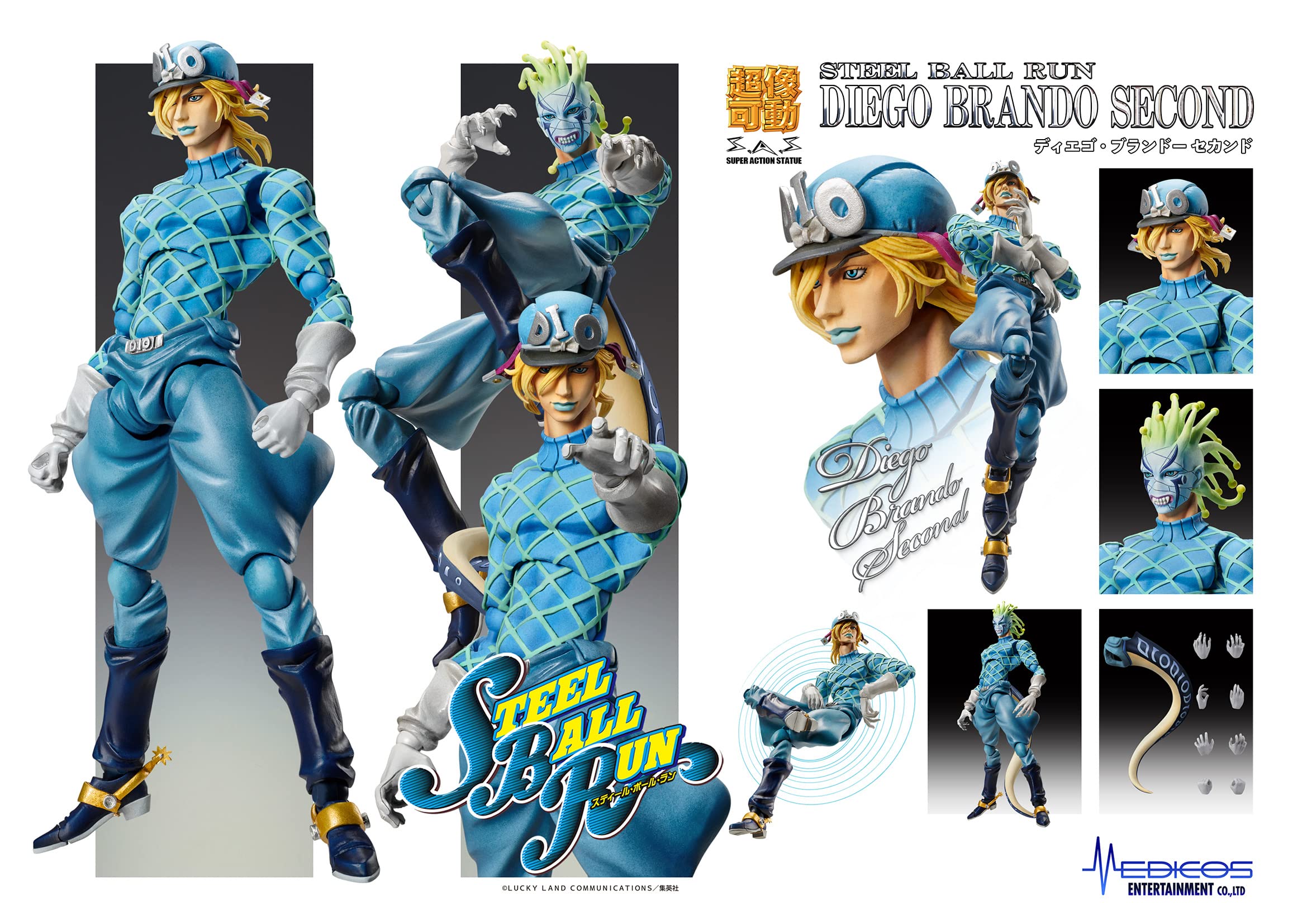 Super Figure Action Jojo&S Bizarre Adventure Part 7 Steel Ball Run Diego Brando Second Approx. 155Mm Pvc Abs Nylon Painted Action Figure- Japan Figure Store - #1 Bring To You The Best Japanese Goods