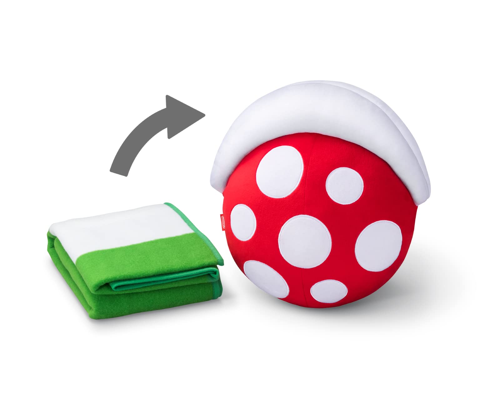 NINTENDO Super Mario Home & Party Cushion & Mini Blanket Piranha Plant/Earthen Pipe- Japan Figure Store - #1 Bring To You The Best Japanese Goods
