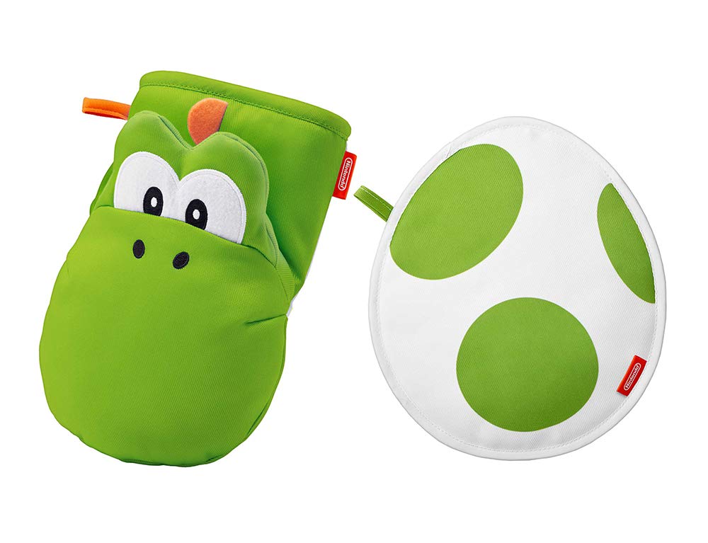NINTENDO Super Mario Home & Party Oven Mitten & Pot Stand Yoshi- Japan Figure Store - #1 Bring To You The Best Japanese Goods