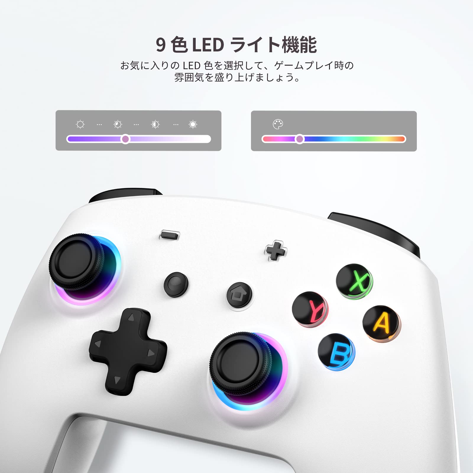 Echtpower Switch Controller: Bluetooth Double Vibration 6 Axis Gyro Continuous Fire Long Time Use Compatible With Switch/Switch Lite/Switch Oled/Windows/Android/Ios- Japan Figure Store - #1 Bring To You The Best Japanese Goods