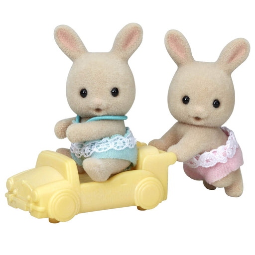 Epoch Sylvanian Families Doll Milk Rabbit Twins Toy U-88 St Mark Certified for Ages 3+- Japan Figure Store - #1 Bring To You The Best Japanese Goods