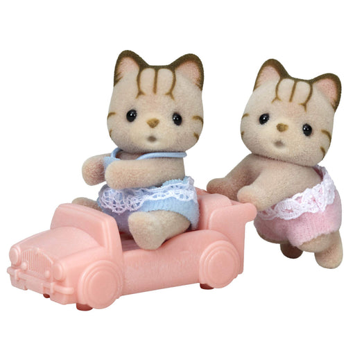 Epoch Sylvanian Families Shimaneko Twins Dollhouse Toy Ni-116 Age 3+- Japan Figure Store - #1 Bring To You The Best Japanese Goods