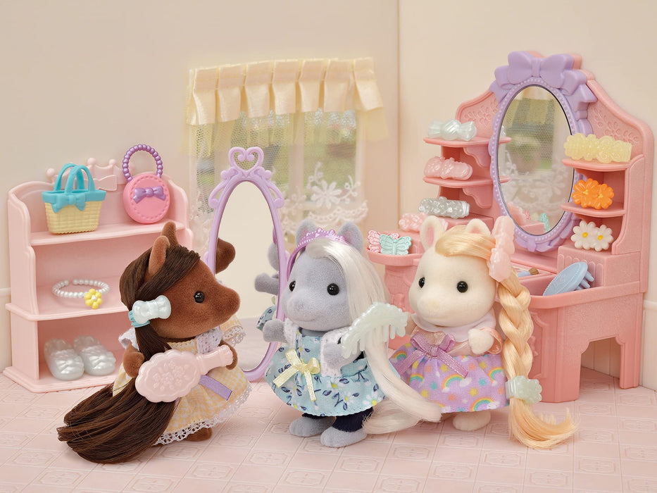 Epoch Sylvanian Families Stylish Pony Hair Salon Set St Mark Certified Toy for Ages 3+- Japan Figure Store - #1 Bring To You The Best Japanese Goods