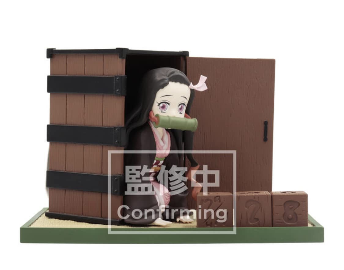 Generic Product Taito Nezuko Kamado Perpetual Calendar Figure (Japan)- Japan Figure Store - #1 Bring To You The Best Japanese Goods
