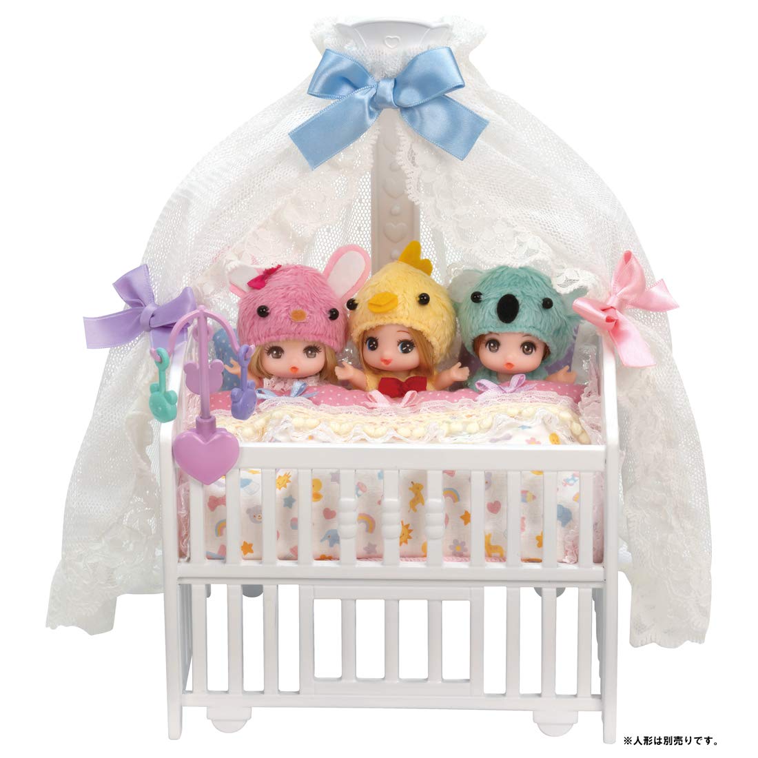 TAKARA TOMY Licca Doll Triplet Babies` Crib- Japan Figure Store - #1 Bring To You The Best Japanese Goods