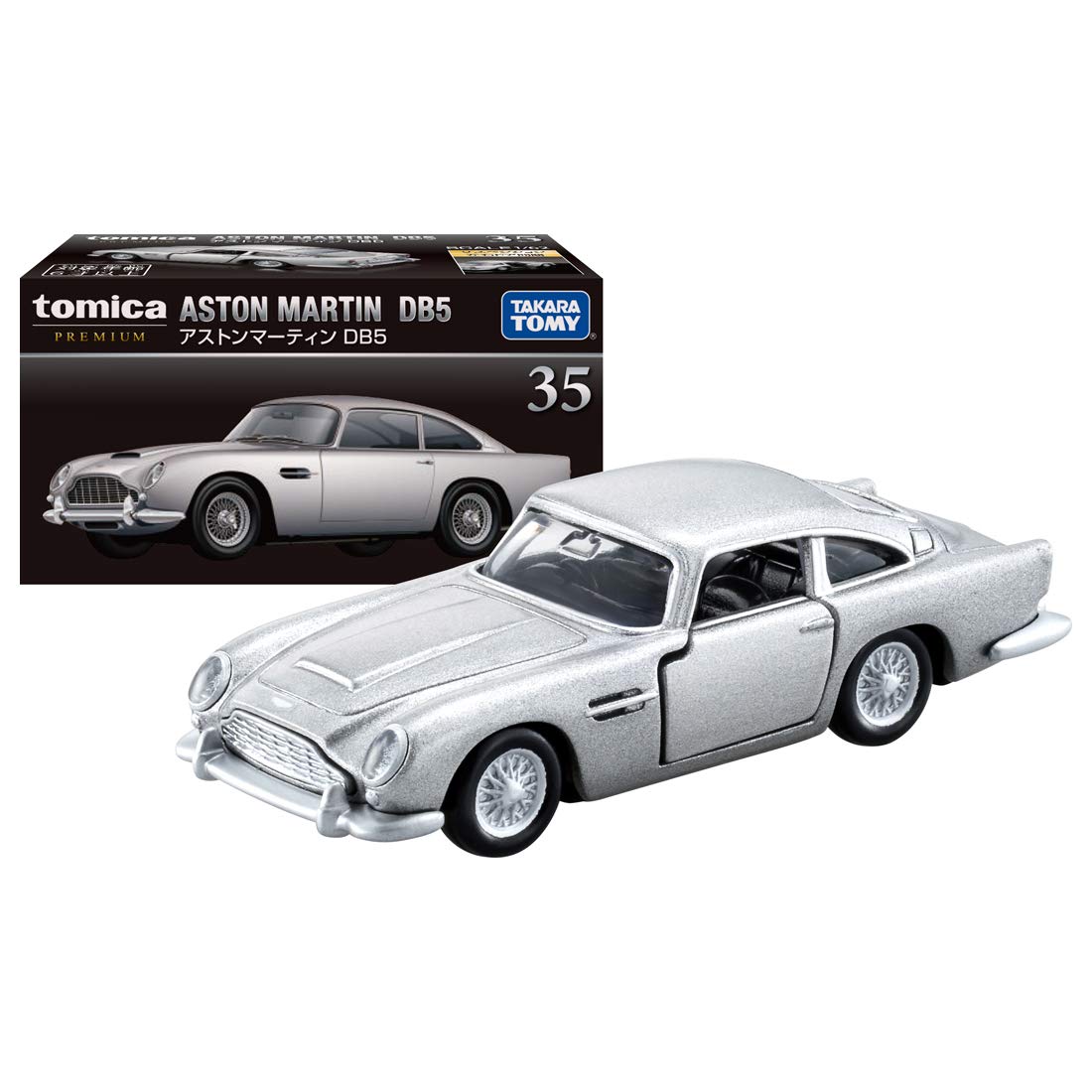 Tomy Tomica Premium 35 Aston Martin Db5 1/61 Scale 4904810140580- Japan Figure Store - #1 Bring To You The Best Japanese Goods