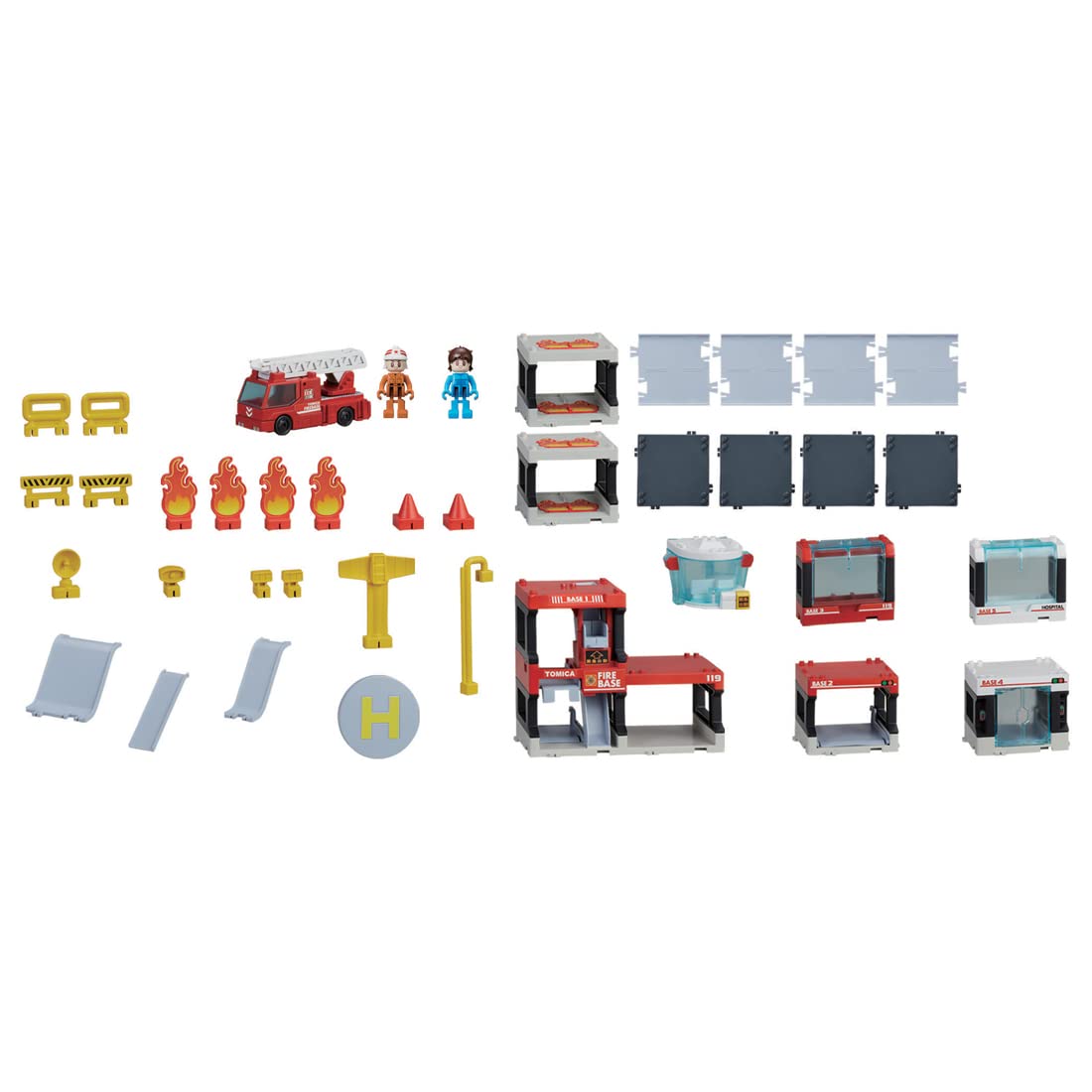 Takara Tomy Tomica Tomica Town Dispatch! Fire! Rescue Base Mini Car Toy 3 Years Old And Up Passed Toy Safety Standards St Mark Certified Tomica Takara Tomy- Japan Figure Store - #1 Bring To You The Best Japanese Goods