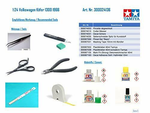 Tamiya 1/24 Volkswagen 1300 Beetle 1966 Plastic Model Kit- Japan Figure Store - #1 Bring To You The Best Japanese Goods