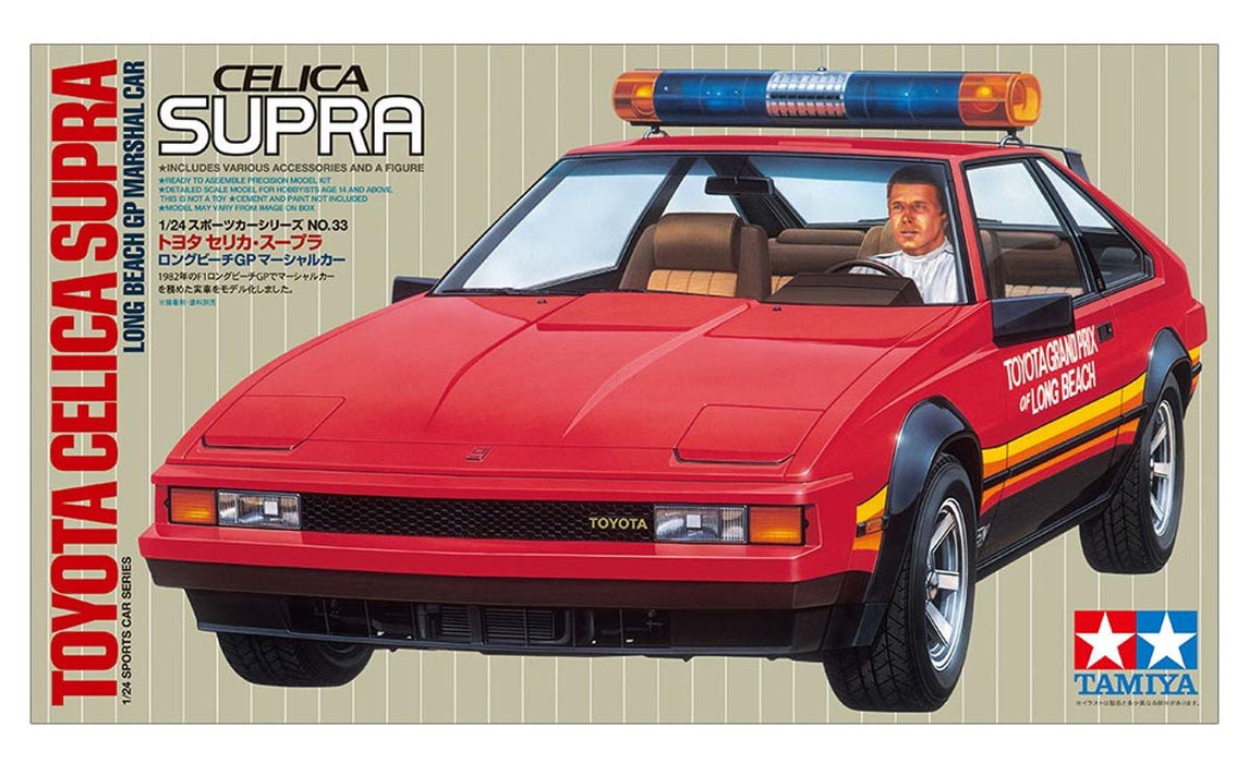 Tamiya 24033 Toyota Celica Supra Long Beach Gp Marshal Car 1/24 Scale Car Kit- Japan Figure Store - #1 Bring To You The Best Japanese Goods