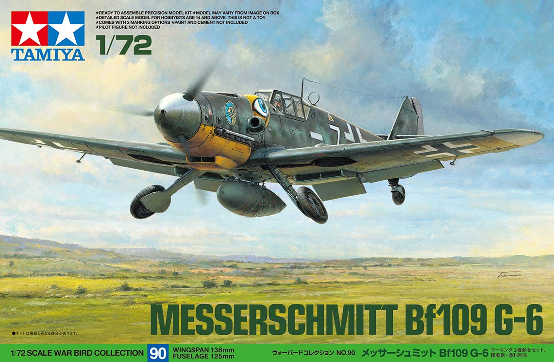 TAMIYA 60790 Messerschmitt Bf109 G-6 1/72 Scale Kit- Japan Figure Store - #1 Bring To You The Best Japanese Goods