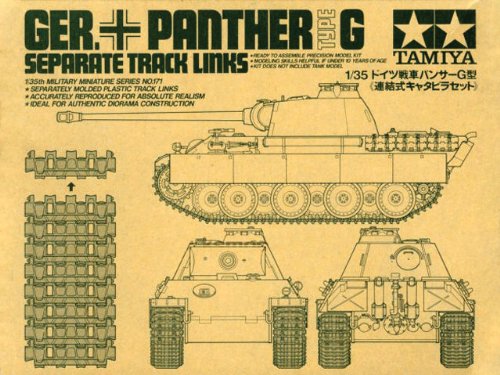 TAMIYA 35171 German Panther Type G Separate Track Links 1/35 Scale- Japan Figure Store - #1 Bring To You The Best Japanese Goods