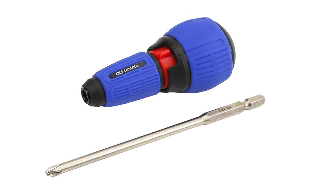 Tamiya 74152 Craft Tools Ratcheting Screwdriver Pro W/(+) Bit/L Japanese Tool For Crafting- Japan Figure Store - #1 Bring To You The Best Japanese Goods