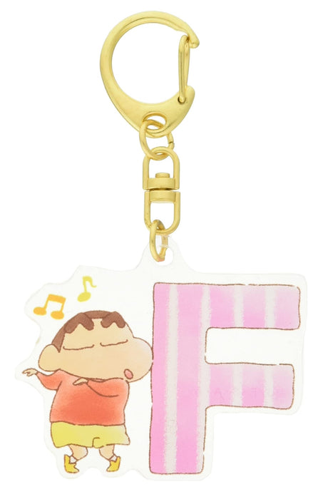 T'S FACTORY Crayon Shin-Chan Initial Acrylic Keychain F- Japan Figure Store - #1 Bring To You The Best Japanese Goods