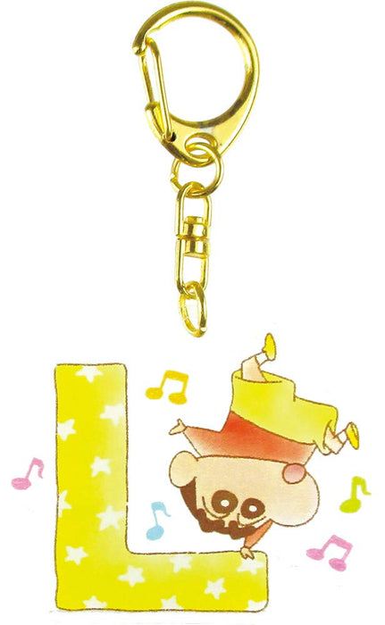 T'S FACTORY Crayon Shin-Chan Initial Acrylic Keychain L- Japan Figure Store - #1 Bring To You The Best Japanese Goods