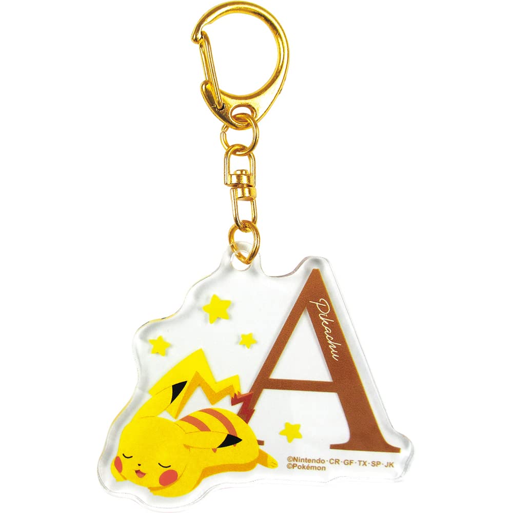 Teas Factory Pokemon Initial Acrylic Keychain 2 A Approx. H5.2 X W6 X D0.3Cm Pm-5541194A- Japan Figure Store - #1 Bring To You The Best Japanese Goods