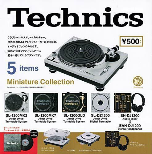 Technics Miniature Collection Dj Mixer Turntable Figure All 5pcs Set- Japan Figure Store - #1 Bring To You The Best Japanese Goods