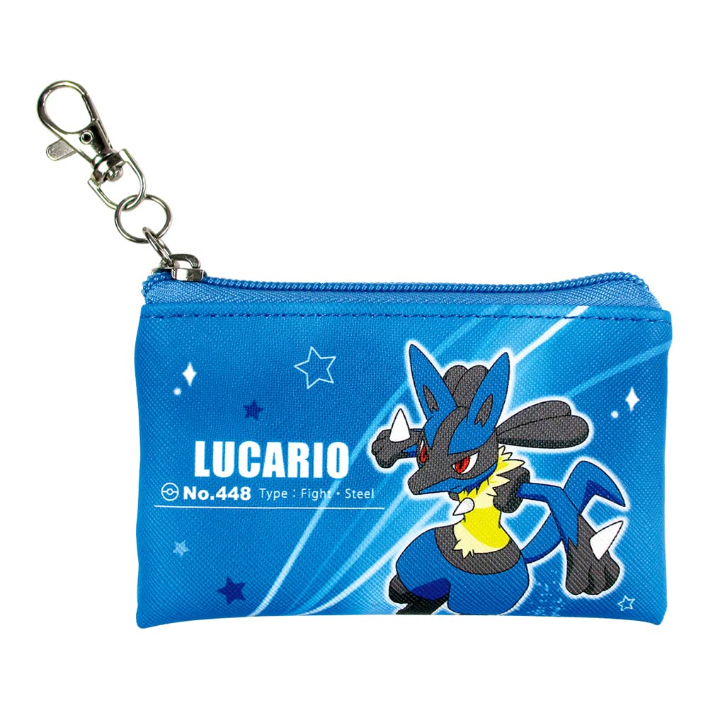 TS Factory Pokemon Flat Mini Pouch Starlight Lucario H7.5 X W12.5Cm Pm-5533901Lu- Japan Figure Store - #1 Bring To You The Best Japanese Goods