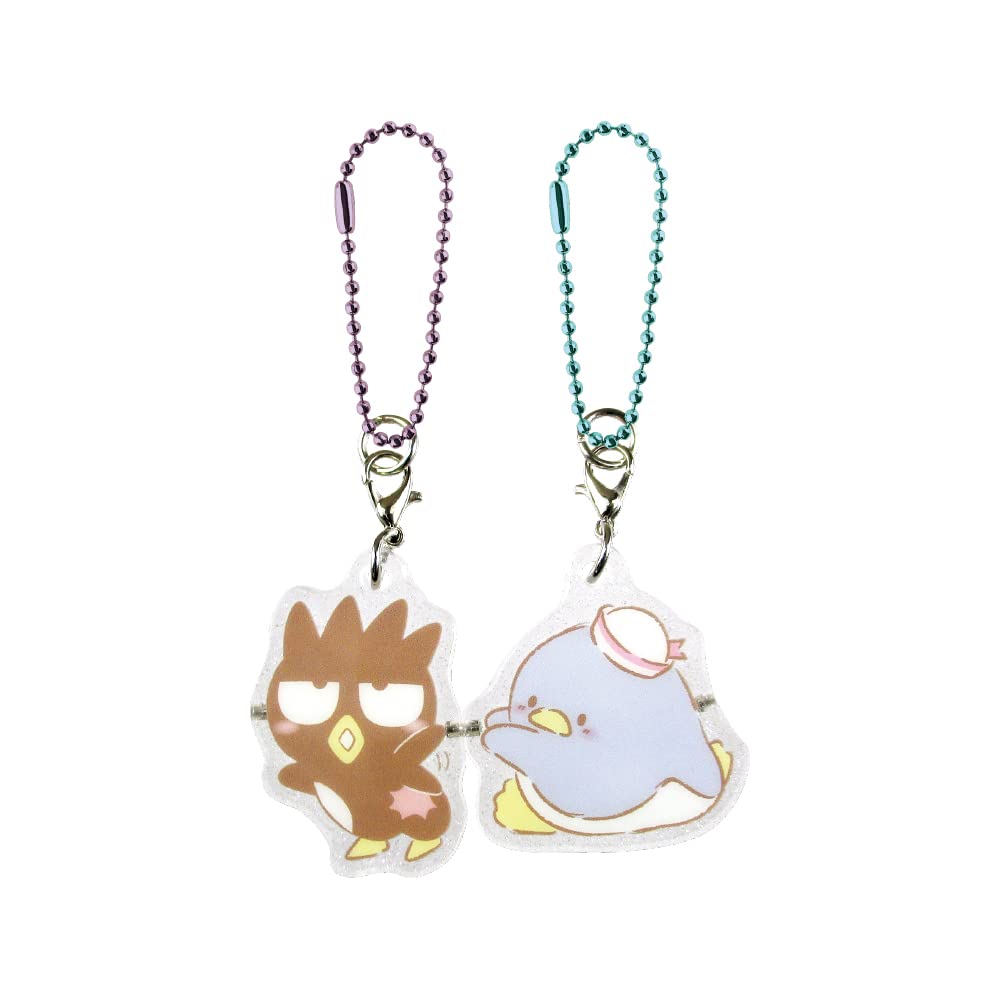 TS Factory Sanrio Clear Pair Acrylic Keychain Bad Batsumaru Tuxedosam Sr-5541307Bt Xmaru/H4 X W2.6 X D0.5Cm Tuxedosam/H3.7 X W3.4 X D0.5Cm- Japan Figure Store - #1 Bring To You The Best Japanese Goods