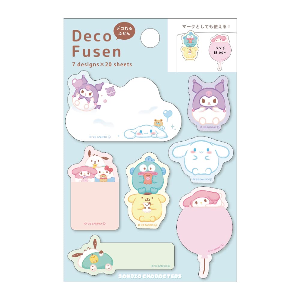 T&S Factory Sanrio Deco Sticky Notes Funyumaru Japan H11.2Xw7.4Cm Sr-5543197Fn- Japan Figure Store - #1 Bring To You The Best Japanese Goods
