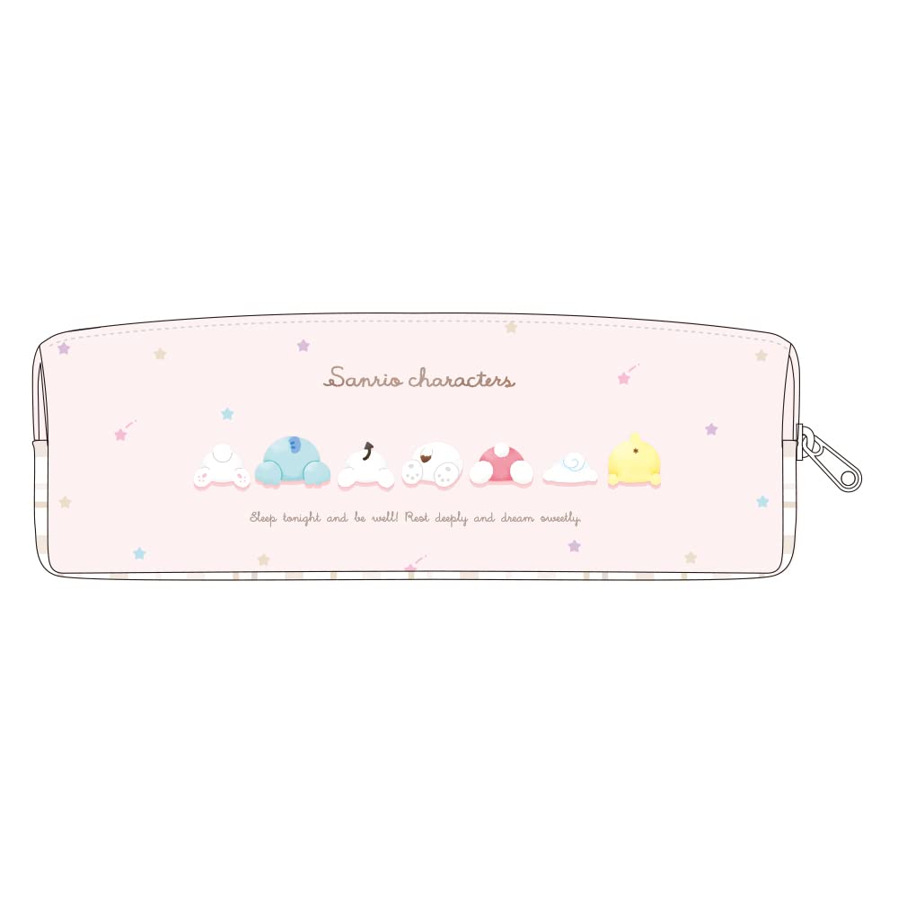 T'S Factory Sanrio W Zipper Slim Pen Pouch Sanrio Characters Sleeping- Japan Figure Store - #1 Bring To You The Best Japanese Goods