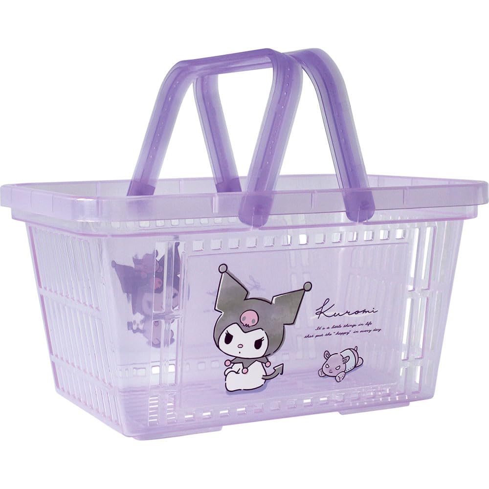 as title Tees Factory Sanrio Clear Character Basket Nuance/Kuromi SR-5542877NK- Japan Figure Store - #1 Bring To You The Best Japanese Goods