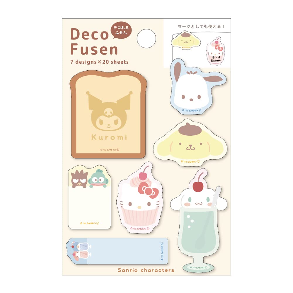 T&S Factory Sanrio Deco Sticky Notes Pastel 11.2X7.4Cm Japan Sr-5543196Ps- Japan Figure Store - #1 Bring To You The Best Japanese Goods