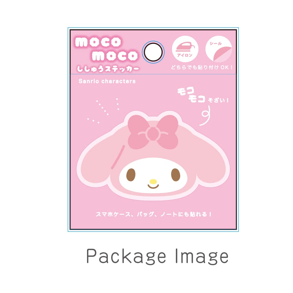 My Melody My Melody Embroidery Sticker SR-5541603Mm H4.1xW7xD0.3cm T's Factory- Japan Figure Store - #1 Bring To You The Best Japanese Goods