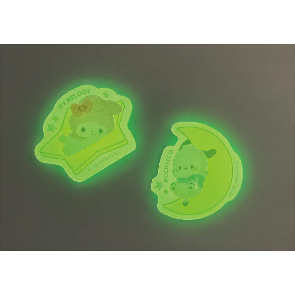 T&S Factory Sanrio Luminous Acrylic Sticker Pochacco H4.5xW5xD0.3cm SR-5541852PC- Japan Figure Store - #1 Bring To You The Best Japanese Goods