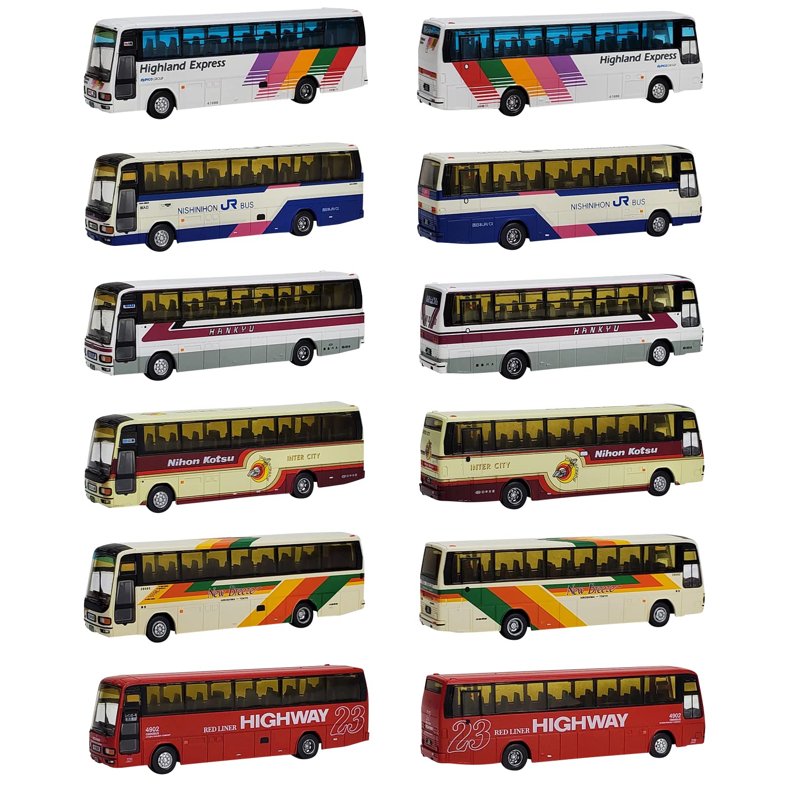 TOMYTEC The Bus Collection No.30 12 Buses Randomly Packed N Scale- Japan Figure Store - #1 Bring To You The Best Japanese Goods