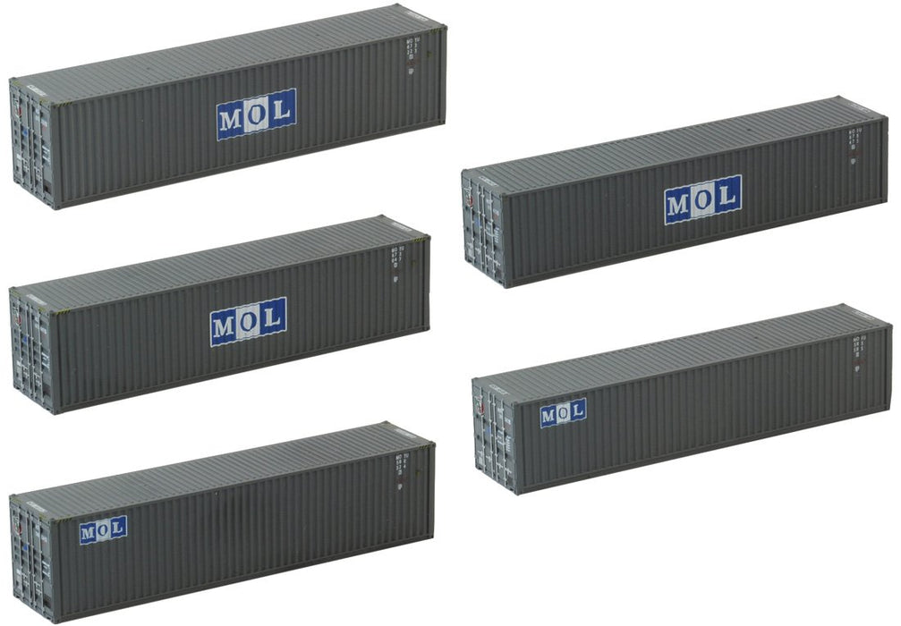 Tomytec 40Ft Mitsui O.S.K. Lines Trailer Collection Set of 5 Containers- Japan Figure Store - #1 Bring To You The Best Japanese Goods